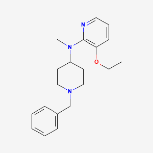 molecular formula C20H27N3O B1198510 3-Ethoxy-N-methyl-N-(1-(phenylmethyl)-4-piperidinyl)-2-pyridinylamine CAS No. 179556-82-2
