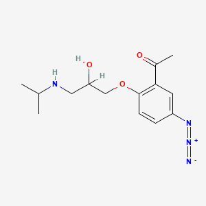 molecular formula C14H20N4O3 B1198511 Acebutolol azide CAS No. 80186-92-1