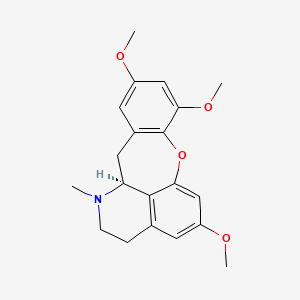 molecular formula C20H23NO4 B1198516 1H-(1)Benzoxepino(2,3,4-ij)isoquinoline, 2,3,12,12a-tetrahydro-5,8,10-trimethoxy-1-methyl-, (S)- CAS No. 83685-19-2