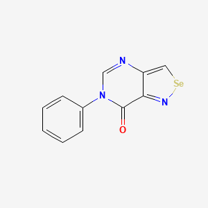 molecular formula C11H7N3OSe B1198517 6-Phenyl-7(6H)-isoselenazolo(4,3-d)pyrimidone CAS No. 84321-35-7