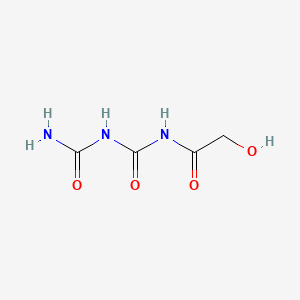 molecular formula C4H7N3O4 B1198521 N(1)-Glycolylbiuret CAS No. 89802-97-1