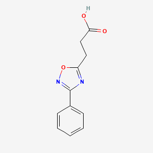 molecular formula C11H10N2O3 B1198526 3-(3-苯基-1,2,4-恶二唑-5-基)丙酸 CAS No. 24088-59-3