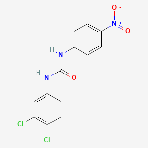molecular formula C13H9Cl2N3O3 B11985282 1-(3,4-Dichlorophenyl)-3-(4-nitrophenyl)urea 