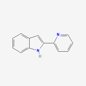 molecular formula C13H10N2 B1198530 2-(2-Pyridinyl)-1H-indole CAS No. 13228-40-5