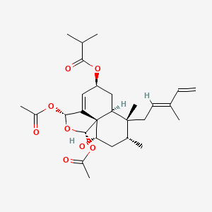 molecular formula C28H40O8 B1198532 Casearvestrin A 