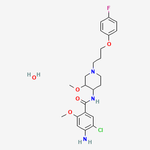 molecular formula C23H31ClFN3O5 B1198533 Cisapride monohydrate 