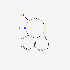 molecular formula C13H11NOS B1198541 2,3-dihydronaphtho[1,8-bc][1,5]thiazocin-4(5H)-one 