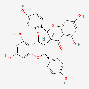molecular formula C30H22O10 B1198549 Chamaejasmin CAS No. 69618-96-8