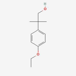 B1198556 2-(4-Ethoxyphenyl)-2-methylpropan-1-ol CAS No. 83493-63-4