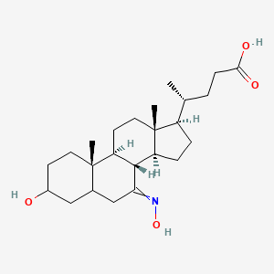 (4R)-4-[(8R,9S,10S,13R,14S,17R)-3-hydroxy-7-hydroxyimino-10,13-dimethyl-1,2,3,4,5,6,8,9,11,12,14,15,16,17-tetradecahydrocyclopenta[a]phenanthren-17-yl]pentanoic acid