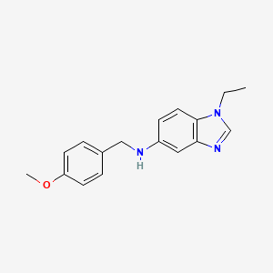 1-ethyl-N-[(4-methoxyphenyl)methyl]-5-benzimidazolamine