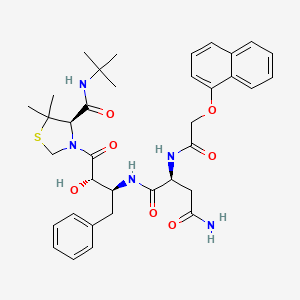 molecular formula C36H45N5O7S B1198585 Noa-Asn-Apns-Dmt-NH-tBu 