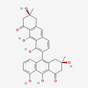 molecular formula C30H26O8 B1198592 Peroxisomicine A2 CAS No. 156768-16-0