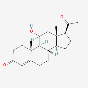 molecular formula C21H30O3 B1198595 11-Hydroxyprogesterone CAS No. 312-90-3