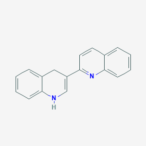 molecular formula C18H14N2 B11985953 1',4'-Dihydro-2,3'-biquinoline 