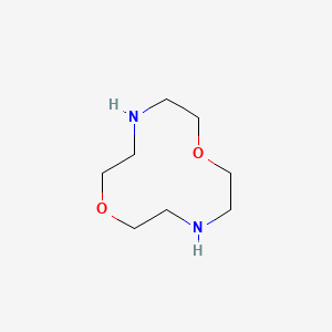 molecular formula C8H18N2O2 B1198599 1,7-Dioxa-4,10-diazacyclododecane CAS No. 294-92-8