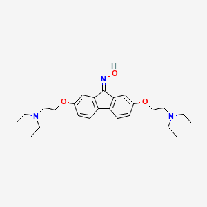 2,7-Bis[2-(diethylamino)ethoxy]-9H-fluoren-9-one oxime
