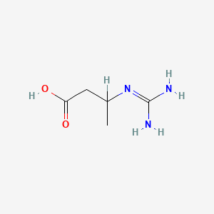 molecular formula C5H11N3O2 B1198636 3-Guanidinobutyric acid CAS No. 352-83-0