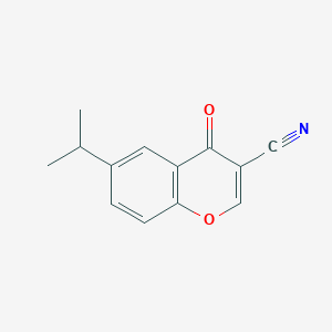 molecular formula C13H11NO2 B119864 3-Cyano-6-isopropylchromone CAS No. 50743-32-3