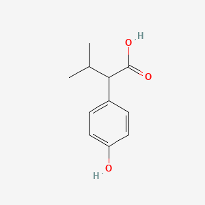 molecular formula C11H14O3 B1198645 2-(4-hydroxyphenyl)-3-methylbutanoic acid CAS No. 70124-98-0