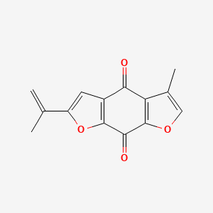 molecular formula C14H10O4 B1198646 Cyperaquinone CAS No. 26962-40-3