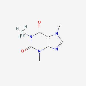 molecular formula C8H10N4O2 B1198650 Caffeine,[1-methyl-14c] CAS No. 77196-81-7