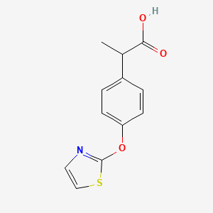 molecular formula C12H11NO3S B1198652 Zoliprofen CAS No. 56355-17-0