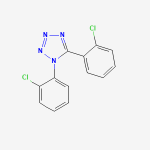 molecular formula C13H8Cl2N4 B11986537 1,5-bis(2-chlorophenyl)-1H-tetrazole 
