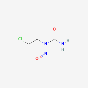 molecular formula C3H6ClN3O2 B1198657 1-(2-Chloroethyl)-1-nitrosourea CAS No. 2365-30-2