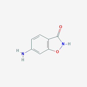 molecular formula C7H6N2O2 B119866 6-Aminobenzo[d]isoxazol-3(2H)-one CAS No. 149897-43-8