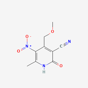 2-Hydroxy-4-(methoxymethyl)-6-methyl-5-nitropyridine-3-carbonitrile