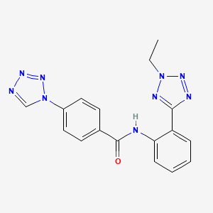 N-[2-(2-ethyl-5-tetrazolyl)phenyl]-4-(1-tetrazolyl)benzamide