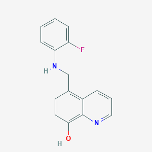 5-[(2-Fluoroanilino)methyl]-8-quinolinol
