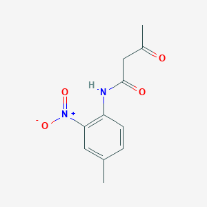 molecular formula C11H12N2O4 B11986835 N-(4-methyl-2-nitrophenyl)-3-oxobutanamide CAS No. 34797-70-1