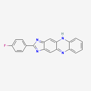 molecular formula C19H11FN4 B11986865 2-(4-fluorophenyl)-1H-imidazo[4,5-b]phenazine CAS No. 114991-81-0