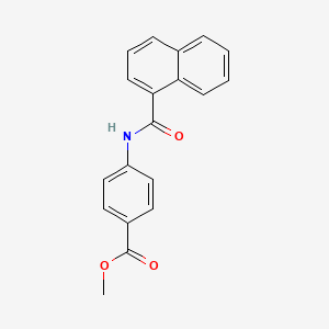 molecular formula C19H15NO3 B11986935 Methyl 4-(1-naphthoylamino)benzoate 