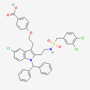molecular formula C39H33Cl3N2O5S B1198706 依可拉地布 CAS No. 381683-92-7