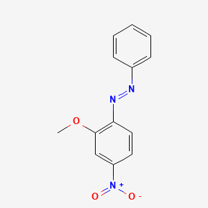 molecular formula C13H11N3O3 B1198710 2-Methoxy-4-nitroazobenzene CAS No. 64042-15-5