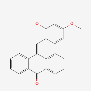molecular formula C23H18O3 B1198725 10-[(2,4-Dimethoxyphenyl)methylidene]-9-anthracenone 
