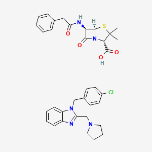 molecular formula C35H38ClN5O4S B1198727 Clemizole penicillin CAS No. 6011-39-8