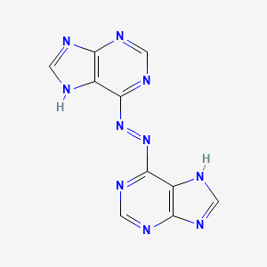 molecular formula C10H6N10 B1198729 6,6'-Azopurine CAS No. 26227-04-3