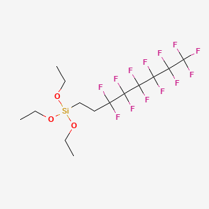 molecular formula C14H19F13O3Si B1198731 1h,1h,2h,2h-Perfluorooctyltriethoxysilane CAS No. 51851-37-7