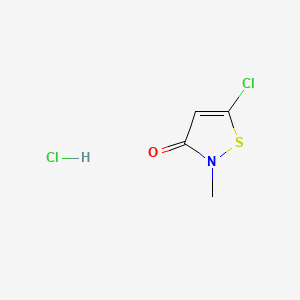 molecular formula C4H5Cl2NOS B1198734 5-Chloro-2-methyl-2H-isothiazol-3-one hydrochloride CAS No. 26530-03-0