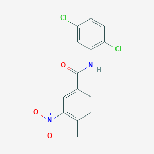 molecular formula C14H10Cl2N2O3 B11987441 N-(2,5-dichlorophenyl)-4-methyl-3-nitrobenzamide 