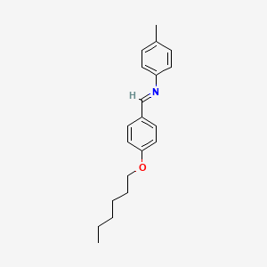 molecular formula C20H25NO B11987470 p-Hexyloxybenzylidene p-toluidine CAS No. 25959-51-7