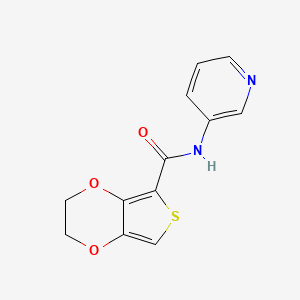 molecular formula C12H10N2O3S B1198756 N-(3-PYRIDINYL)-2,3-DIHYDROTHIENO[3,4-B][1,4]DIOXINE-5-CARBOXAMIDE 