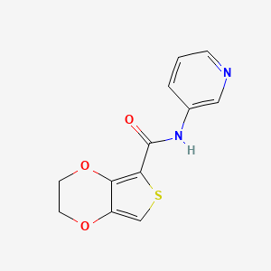 molecular formula C12H10N2O3S B1198756 N-(3-pyridinyl)-2,3-dihydrothieno[3,4-b][1,4]dioxin-5-carboxamide 