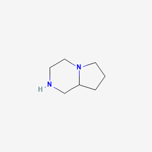 molecular formula C7H14N2 B1198759 八氢吡咯并[1,2-a]吡嗪 CAS No. 5654-83-1