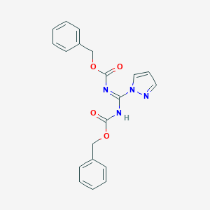 molecular formula C20H18N4O4 B119876 N,N'-Bis-Z-1-guanylpyrazole CAS No. 152120-55-3
