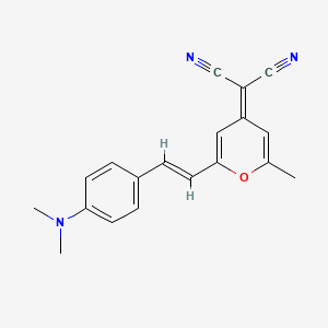 molecular formula C19H17N3O B1198772 4-(二氰亚甲基)-2-甲基-6-(4-(二甲氨基)苯乙烯基)-4H-吡喃 CAS No. 51325-91-8